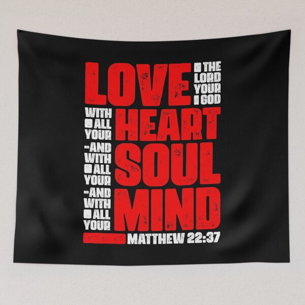 Item preview, Matthew 22:37 Love The Lord Your God With All Your Heart designed and sold by plushism.