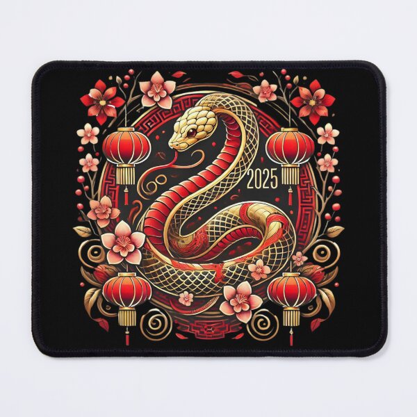 Item preview, 2025 Year of the Snake Chinese New Year Zodiac Art designed and sold by BunBuntheDog-.