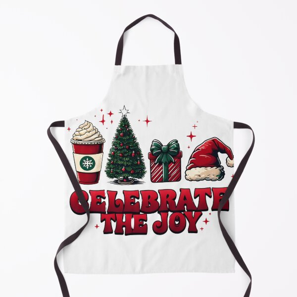 Item preview, The image shows various Christmas-themed icons and graphics, including a coffee cup, a Christmas tree, wrapped gifts, and Santa hats. designed and sold by PholPol1959.