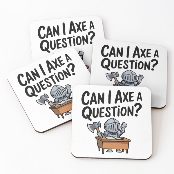 Item preview, Can I Axe You A Question? Cute Knight Pun designed and sold by PMCreative.