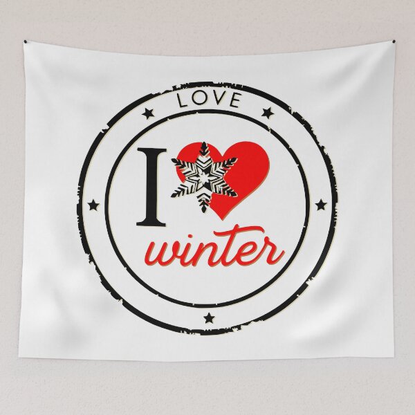 Item preview, I Love Winter in Red designed and sold by LKozerski.