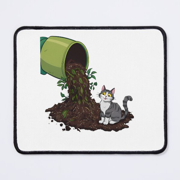 Item preview, Happy Kitten and Spilled Pot designed and sold by ART ATTACK ZONE.