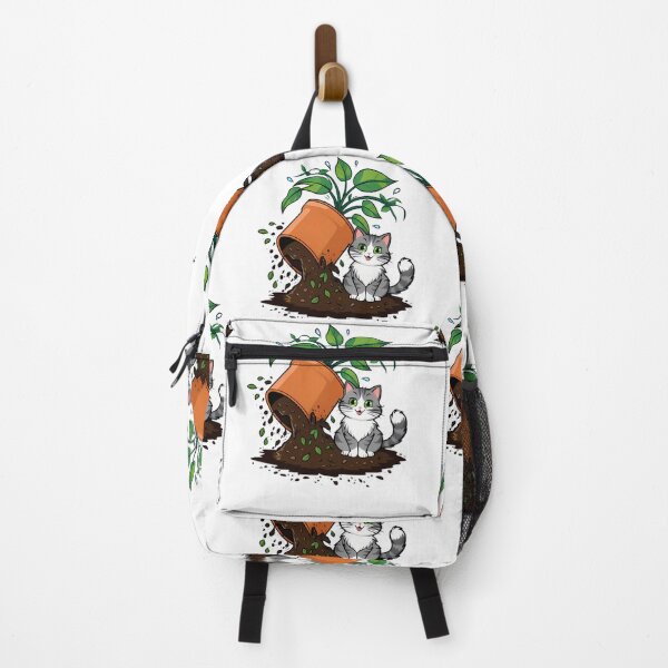 Item preview, Kitty and the Fallen Flora designed and sold by ART ATTACK ZONE.