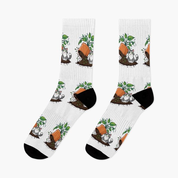 Item preview, Kitty and the Fallen Flora designed and sold by ART ATTACK ZONE.