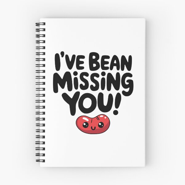 Item preview, I've Bean Missing You! Funny Kidney Bean Pun designed and sold by PMCreative.
