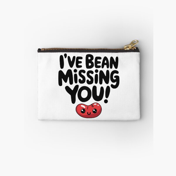 Item preview, I've Bean Missing You! Funny Kidney Bean Pun designed and sold by PMCreative.