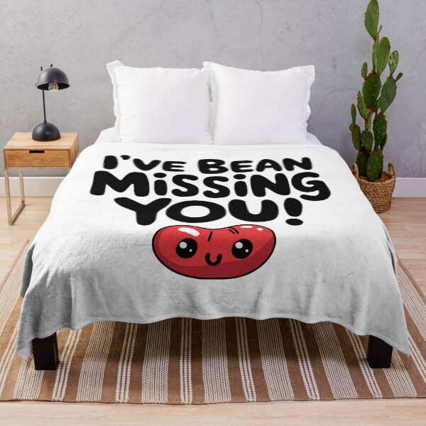 Item preview, I've Bean Missing You! Funny Kidney Bean Pun designed and sold by PMCreative.