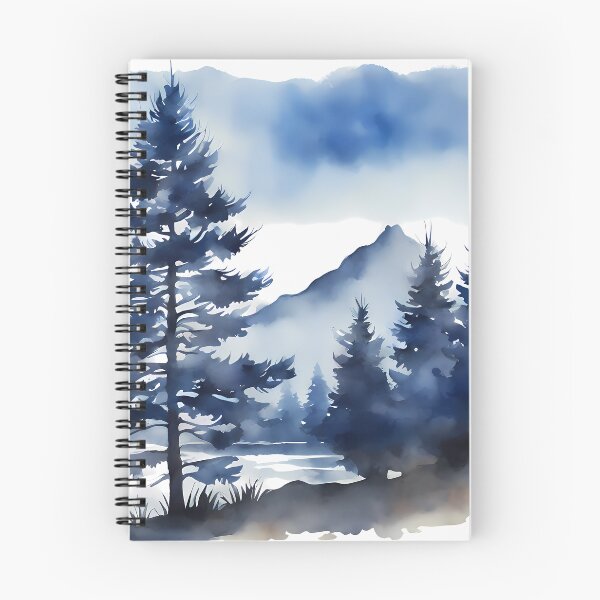 Item preview, Blue Monochrome Landscape designed and sold by CalmnessbyChoice.