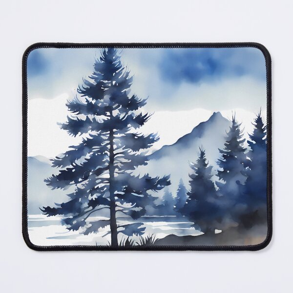 Item preview, Blue Monochrome Landscape designed and sold by CalmnessbyChoice.