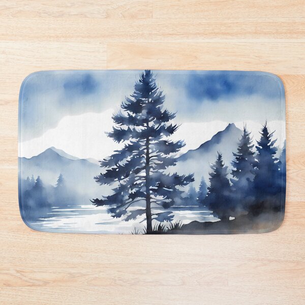 Item preview, Blue Monochrome Landscape designed and sold by CalmnessbyChoice.