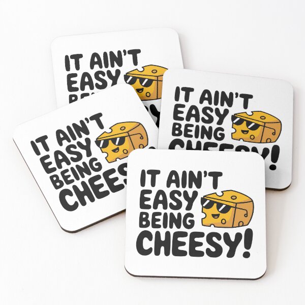 Item preview, It Ain't Easy Being Cheesy! Cute Cheese Lover Pun designed and sold by PMCreative.