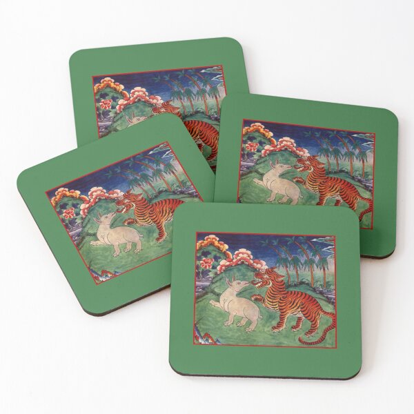Item preview, Ancient asian tiger art designed and sold by Brownpants.