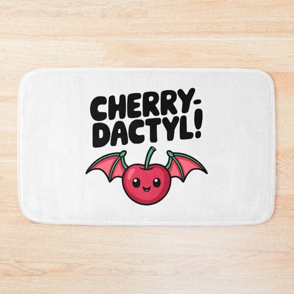 Item preview, Cherrydactyl! Cute Cherry Dinosaur Fruit Pun designed and sold by PMCreative.