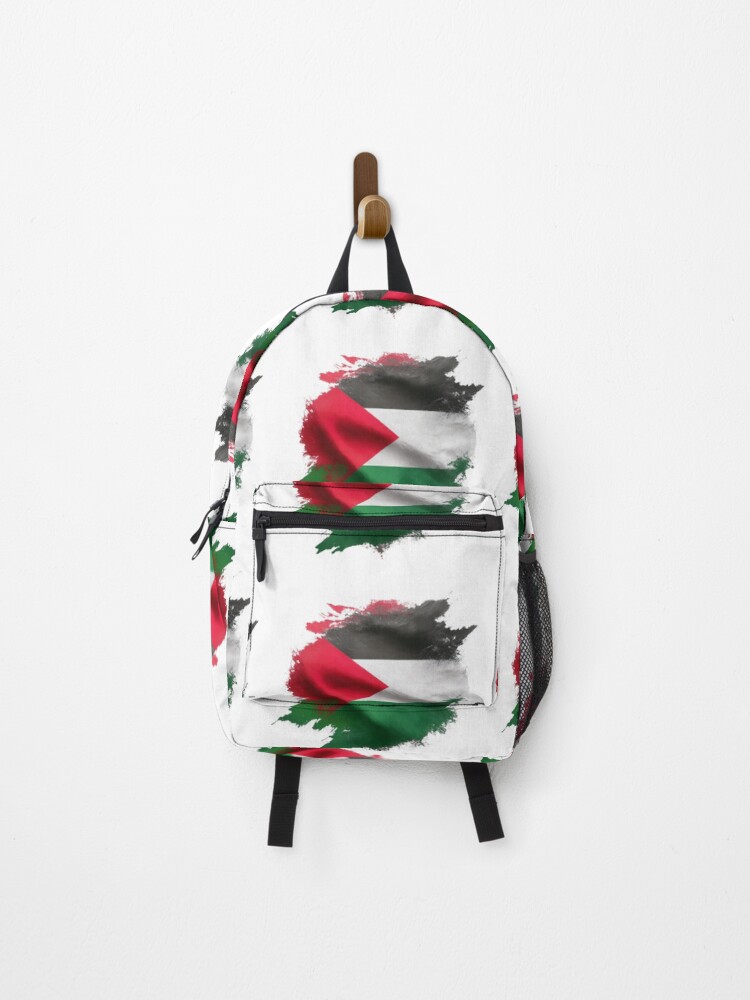 Thumbnail 1 of 3, Backpack, Watercolour Palestinian Flag Design designed and sold by RaiyaTees.