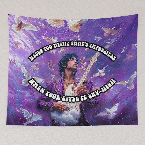 Item preview, Sky-High Style - Prince Parody Portrait designed and sold by FacesArt.