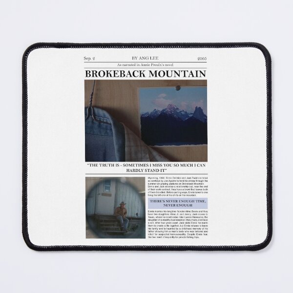 Item preview, BROKEBACK MOUNTAIN // movie poster aesthetic newspaper quotes designed and sold by 33ll.