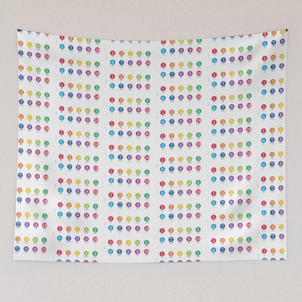 Item preview, numbers 1-10 with Scottish Gaelic translation and phonetics (rainbow) designed and sold by Mamaidh Made.