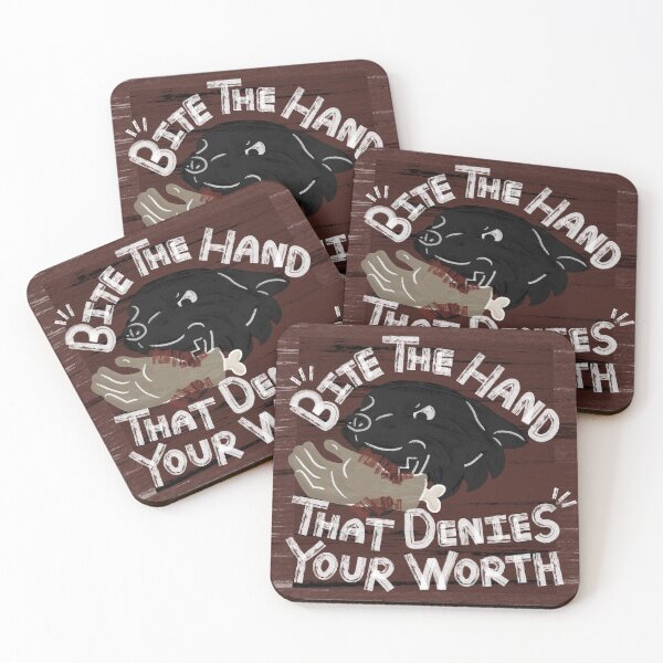 Item preview, Bite The Hand That Denies Your Worth designed and sold by Katy Creates.