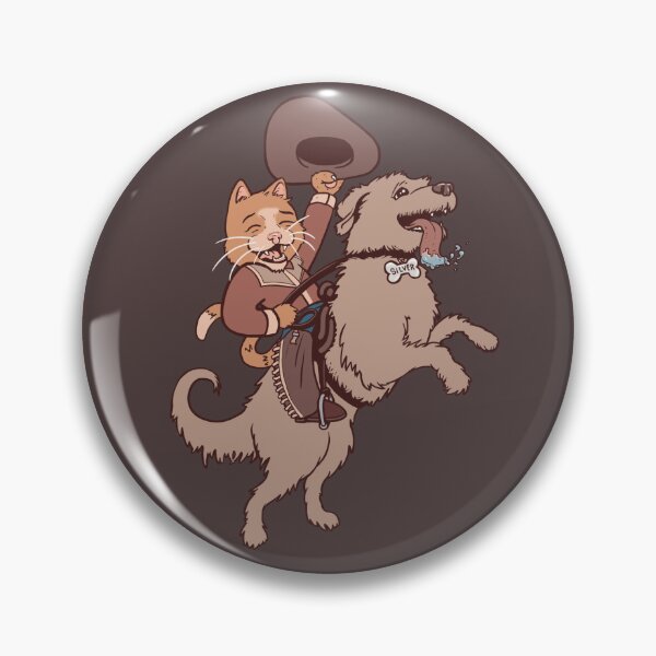 Item preview, Gato vaquero ridículo y purrfecto que monta un perro con una silla de montar designed and sold by gabewells.