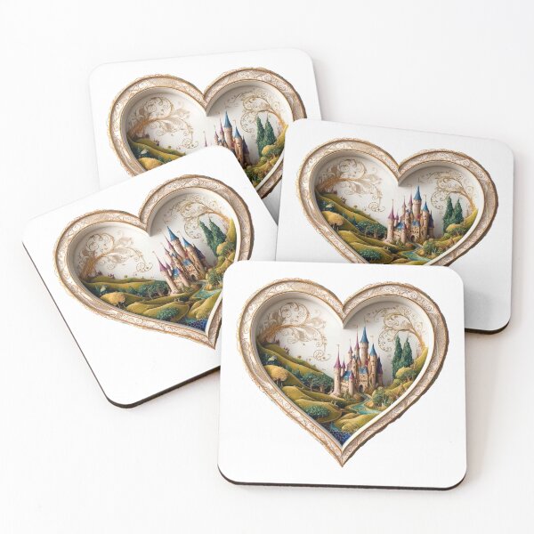 Item preview, 3D Castle Heart designed and sold by Digiheart.