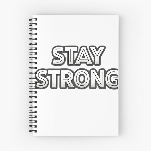 Item preview, Stay Strong - Bold Metallic Motivational Sticker designed and sold by FluffyPeels.