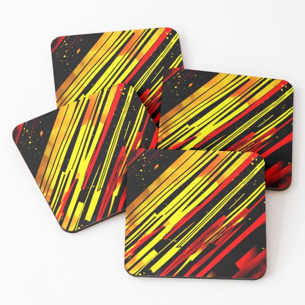 Item preview, Line Pattern Black Red Yellow designed and sold by UZRWRLD .