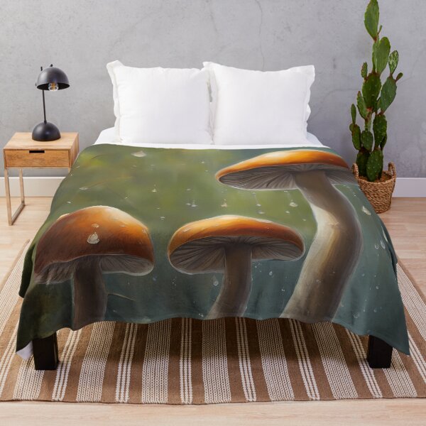 Item preview, Three Mushrooms in Rain designed and sold by CalmnessbyChoice.