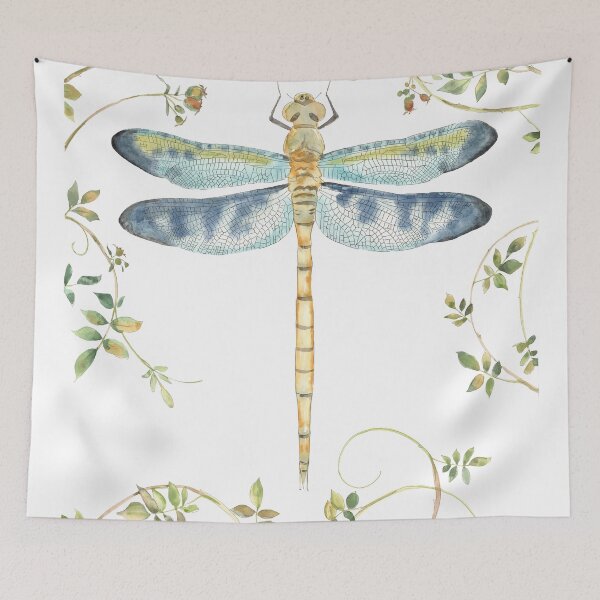 Item preview, Dragonfly With Rose Hips D designed and sold by Jean Plout.