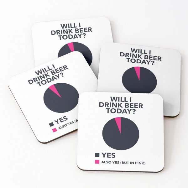Item preview, Beer Drinking Pie Chart designed and sold by Bleak Shirt.