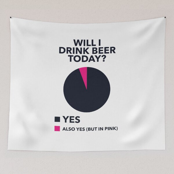 Item preview, Beer Drinking Pie Chart designed and sold by Bleak Shirt.