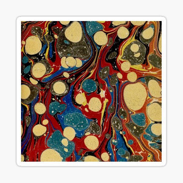 Item preview, Wonderful unique Marbling Retro art style Art Nouveau designed and sold by Deborah Coppack.