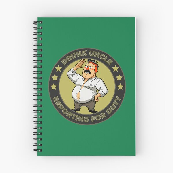 Item preview, Drunk Uncle Reporting for Duty – Funny Family Humor Design designed and sold by BaxInke.