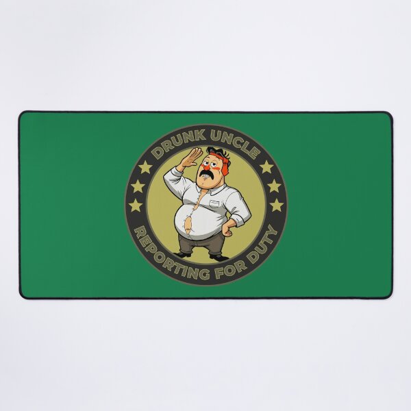 Item preview, Drunk Uncle Reporting for Duty – Funny Family Humor Design designed and sold by BaxInke.