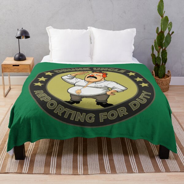 Item preview, Drunk Uncle Reporting for Duty – Funny Family Humor Design designed and sold by BaxInke.