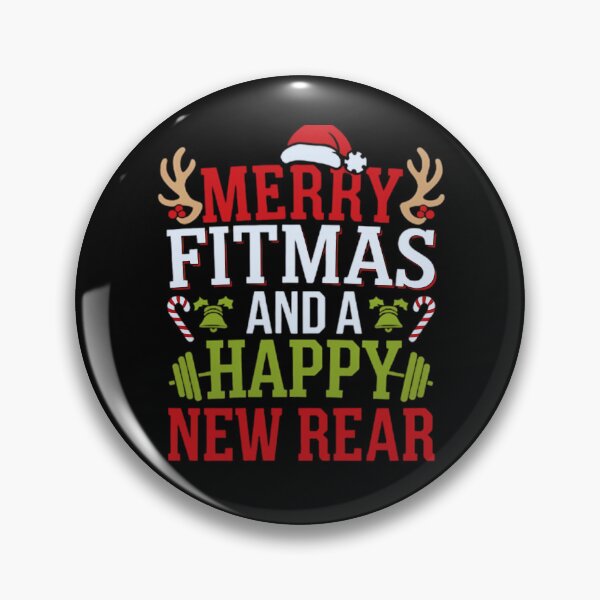Item preview, Merry Fitmas And A Happy New Rear Ugly Sweater designed and sold by luannsemmsobre.