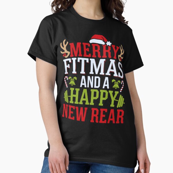 Item preview, Merry Fitmas And A Happy New Rear Ugly Sweater designed and sold by luannsemmsobre.