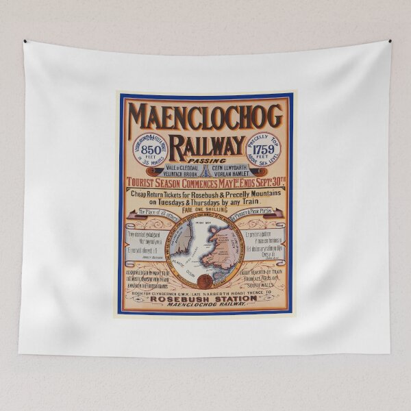 Item preview, Vintage Railway Poster Maenclochog, Wales designed and sold by Random Railways.