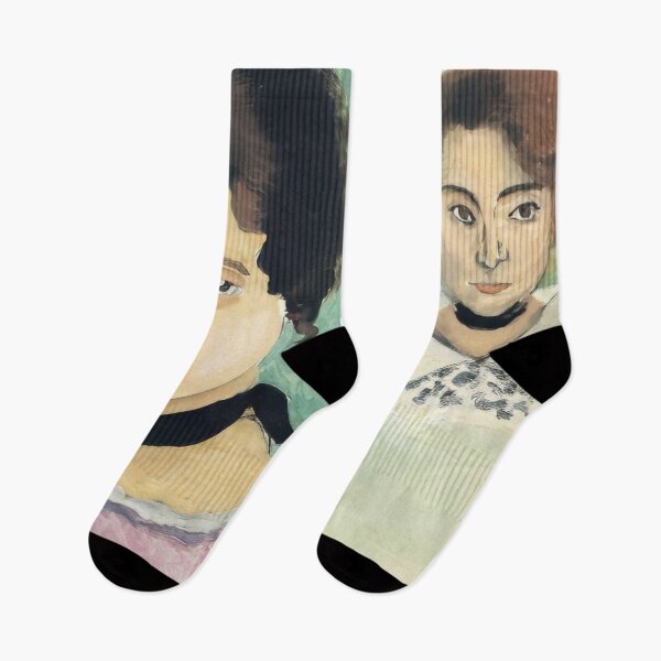 Item preview, Henri Matisse - Double Portrait of Marguerite on Green Background - 1919 designed and sold by flexmortis.
