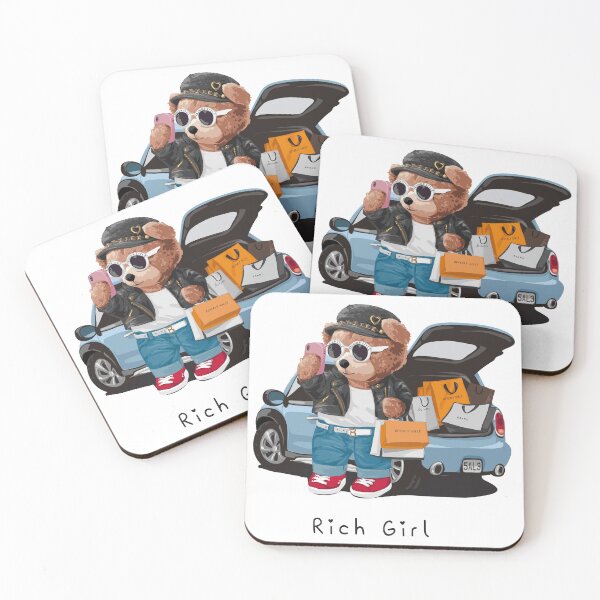 Item preview, Rich Girl Shopping Teddy Bear Art designed and sold by Philip-p22.