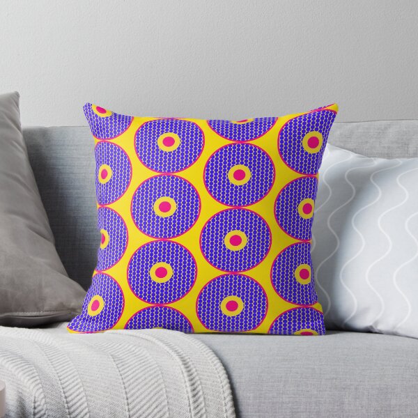 African Inspired Print Throw Pillow