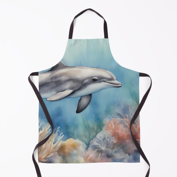 Item preview, Happy Dolphin over Coral Reef designed and sold by CalmnessbyChoice.