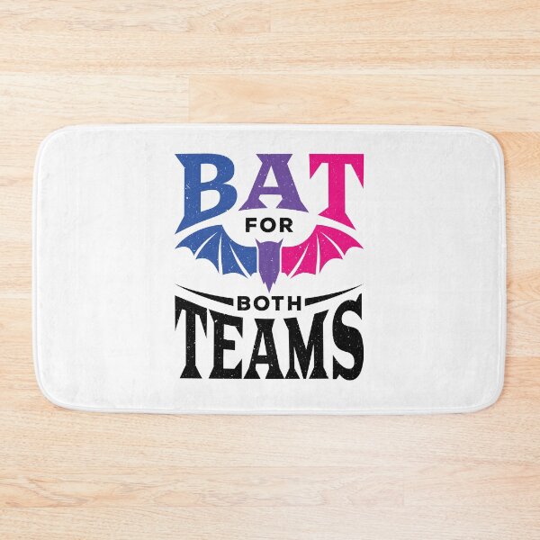Item preview, Bat for Both Teams Funny Bisexual Pride Flag Colors designed and sold by jaygo.
