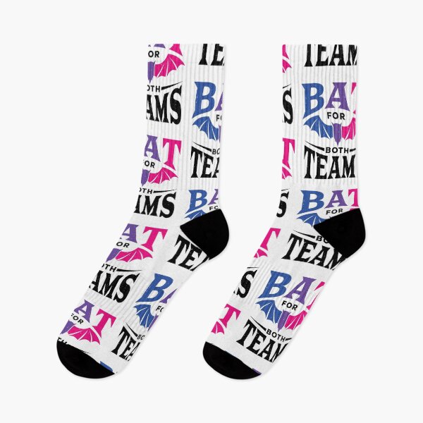 Item preview, Bat for Both Teams Funny Bisexual Pride Flag Colors designed and sold by jaygo.