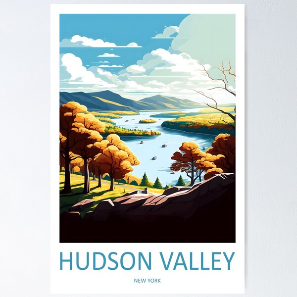 Item preview, Hudson Valley Travel Print Wall Art Hudson Valley pared colgante decoración del hogar Hudson Valley regalo amantes del arte del estado de Nueva York regalo amante impresión designed and sold by banstore71.