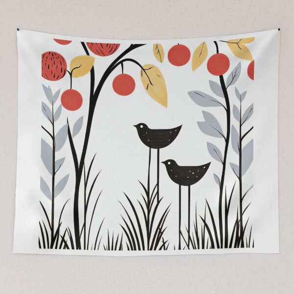 Item preview, Long Legged Birds. Simple vintage style design. designed and sold by Shoot-The-Moon.