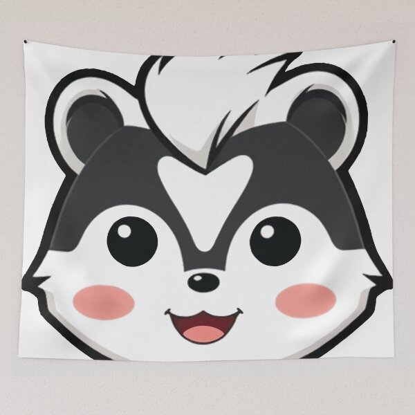 Item preview, Smiling Skunk designed and sold by OhshunStudios.