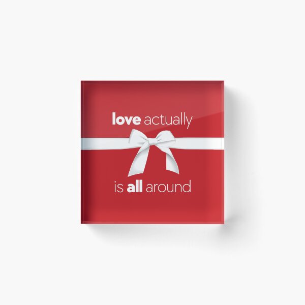 Item preview, Christmas Movie - Love Actually is All Around - Movie Quote designed and sold by DesignByLeo.