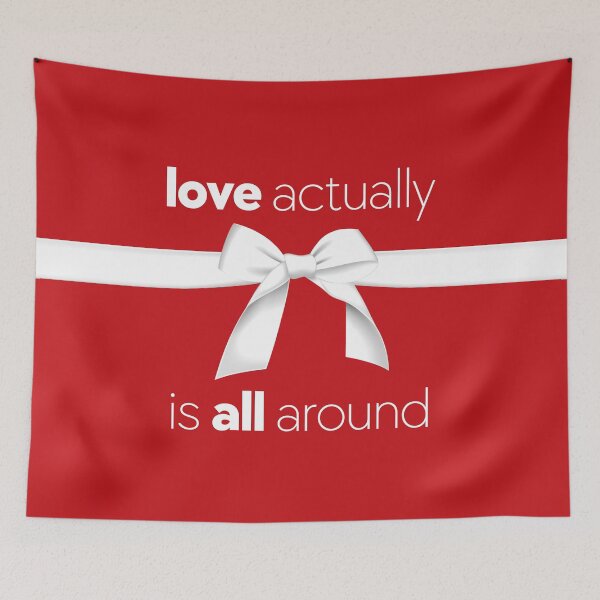 Item preview, Christmas Movie - Love Actually is All Around - Movie Quote designed and sold by DesignByLeo.