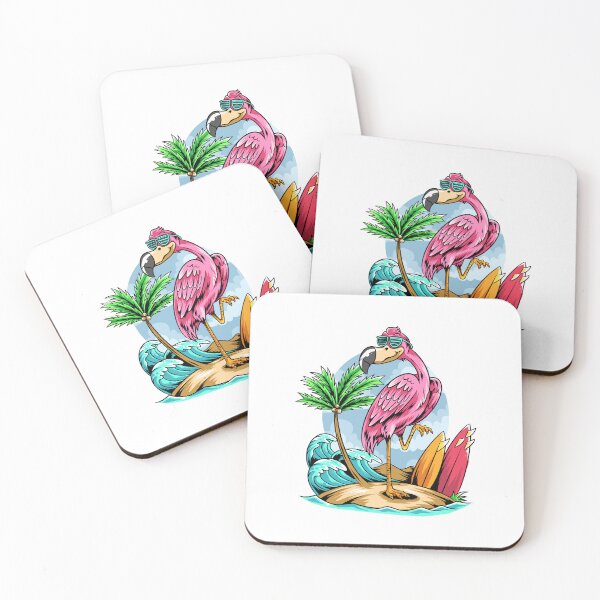 Item preview, Funny Pink Flamingo cartoon designed and sold by YoshiArtDesign.