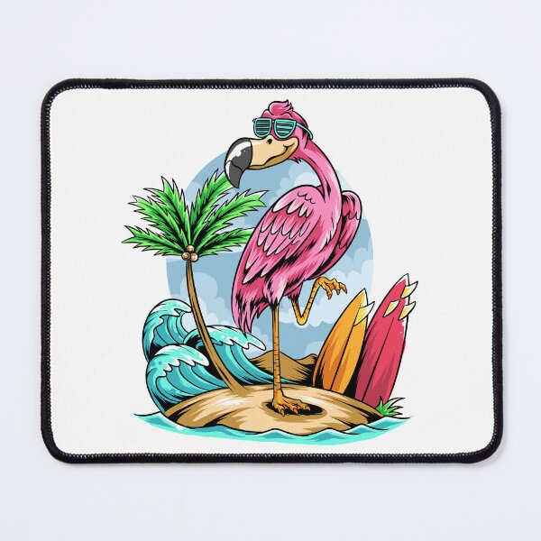 Item preview, Funny Pink Flamingo cartoon designed and sold by YoshiArtDesign.